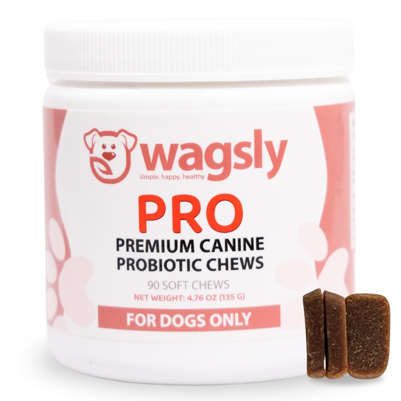 Probiotics for Dogs – Daily Digestive Support Chews with Clinically-Studied BC30 Probiotic & Prebiotic – Digestive Enzymes for Gut Flora – Diarrhea & Bowel Support – Duck Flavor – 90 Count