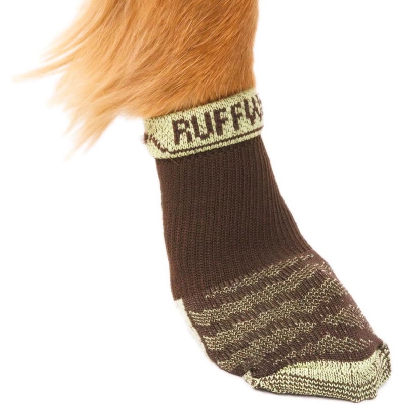 Ruffwear, Bark’n Boot Socks, Comfortable Dog Socks & Boot Liners, Earth Brown, 2.00″/2.25″ 2.00 in/2.25 in
