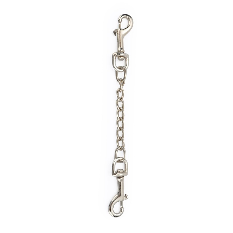 Dog Collar Safety Clip Metal Double Ended Backup Dog Collar Clip for Prong Collar Dog Harness Collar Connector (Medium) Medium