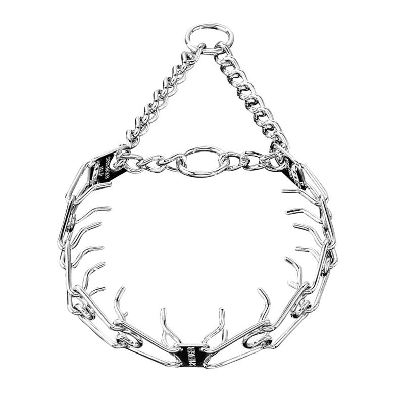 Herm Sprenger Chrome Plated Prong Dog Collar Ultra-Plus Pet Pinch Collar with Two O-Rings No-Pull Collar for Dogs Anti Pull Training Collar Made in Germany (16in x 2.25mm (Neck Size up to 13in)) 16in x 2.25mm (neck size up to 13in)