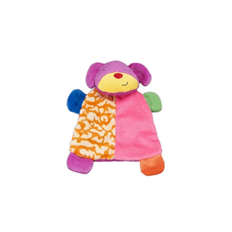 SPOT Lil Spots Plush Blanket Dog Toy – Soft Fabric With Squeaker and Crinkle, Perfect for Cuddling, Anxiety Relief, Soothing Comfort, Great for Small Dogs and Puppies – 7in, Assorted Colors