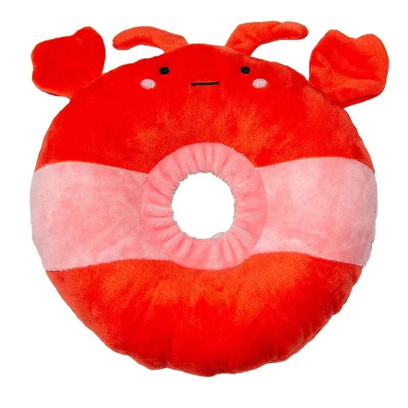 Adjustable Cat Recovery Collar Soft,Cute Pet E-Collar Neck Cone After Surgery Wound Healing Protective Cone Fit for Kitties, Small Dogs(ELC05-lobster-s) S lobster