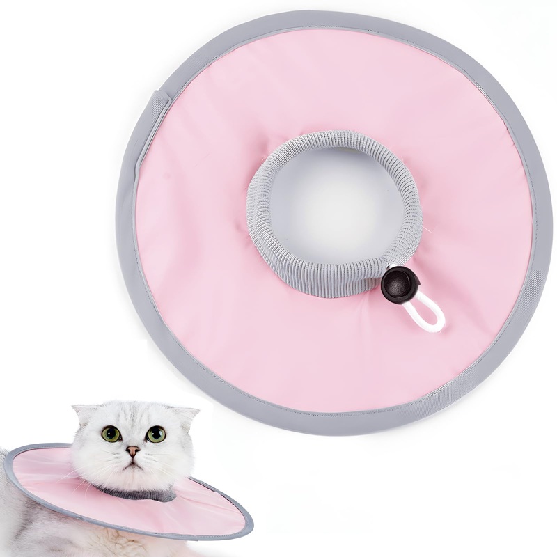 Cat Cone Collar Cat Recovery Collar Adjustable Pet Cone Collar Protective Cat Neck Cones to Stop Licking Wounds