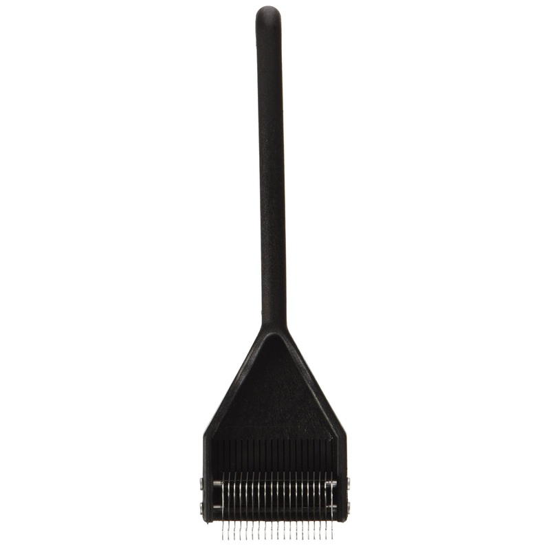 Mars Coat King Dematting Undercoat Grooming Rake Stripper Tool for Dogs and Cats, Stainless Steel with Plastic Handle, Made in Germany, 19-Blade Extra Fine