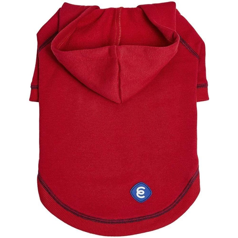 Blueberry Pet Dog Hoodie 14″, Dog Sweatshirt with Cozy Soft French Terry, Red Dog Hoodie Award-Winning Dog Clothes for Small Dogs, Dog Jersey for Chilly Season 14 inch (Pack of 1) Dog Hoodie – Red