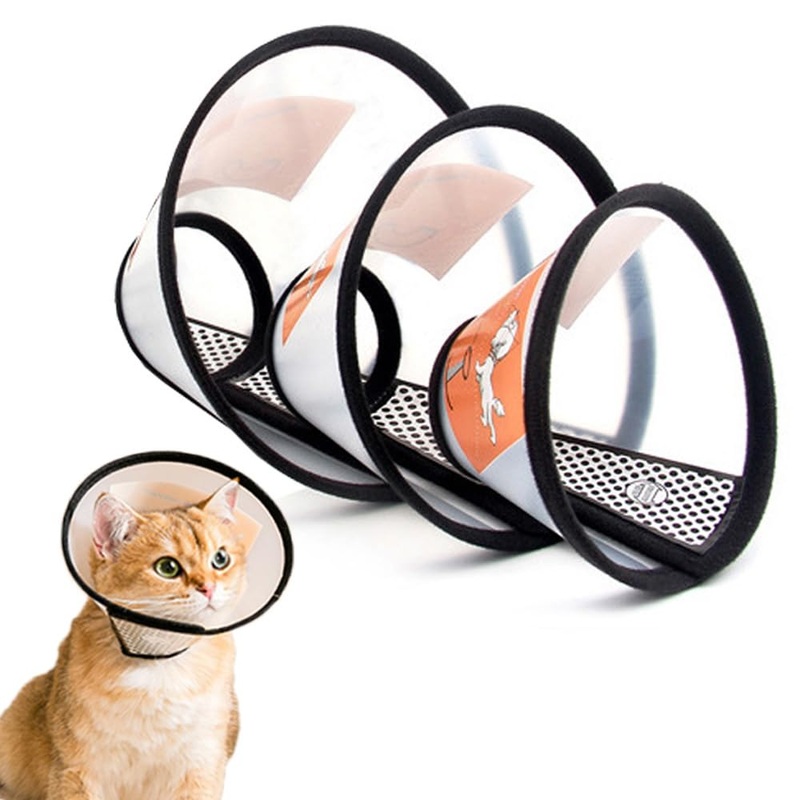Cat Cone Collar 3PCS Adjustable Protective Collar for Pet Cat,Recovery E-Collar Wound Healing (3PCS) 3PCS-