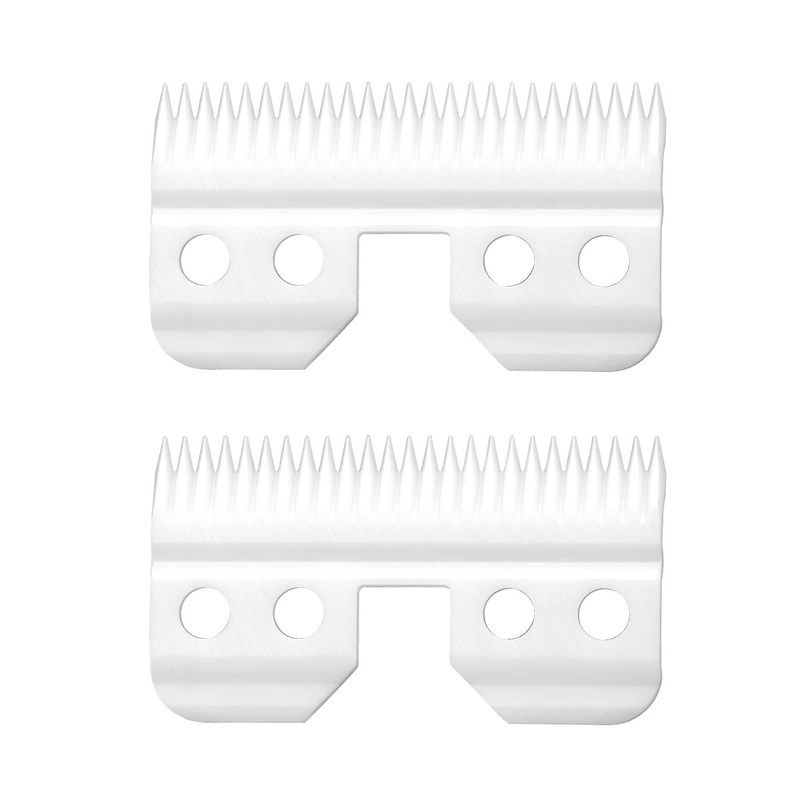 Ceramic Medium Cutter Blade Compatible for Most Andis (Pet), Oster A5, and Wahl KM Series Blades, Andis 64440 1 LS004306-C 25 tooth 2 pcs W