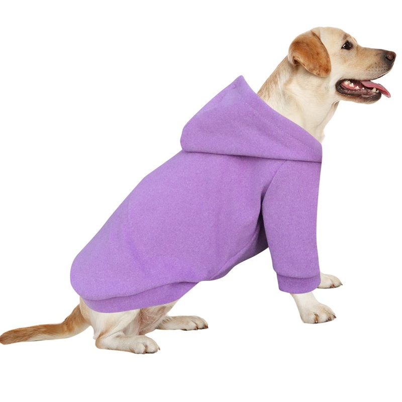 Dog Hoodie Large Dog Sweatshirt Large Pet Wear Hoodie Dog Comfy Hoodie, Warm and Lightweight, with a Soft Texture, Easy to Wear and Bright Colors (Purple, XXXXX-Large) Purple
