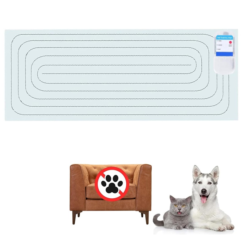PAPARELA Scat Shock Mat for Dogs and Cats Indoor, Pet Shock Mats for Training Pets, Electric Repellent Mat Keeps Dogs and Cats Off Counter, Couch and Sofa, 3 Training Modes (One Piece 30″x 16″) 30″x16″