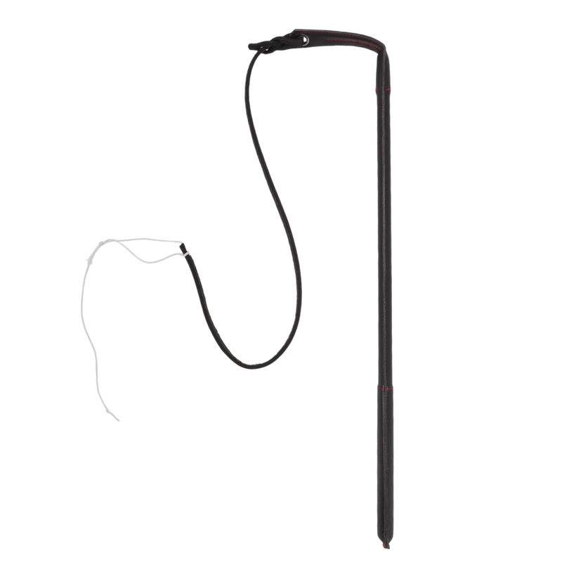 Dog Training Whip, Dog Agitation Stick Flog Teaser Wand, Dog Target Stick Outdoor Playing, for Pulling, Chasing, Training, 20.87″ Rod Length, Black
