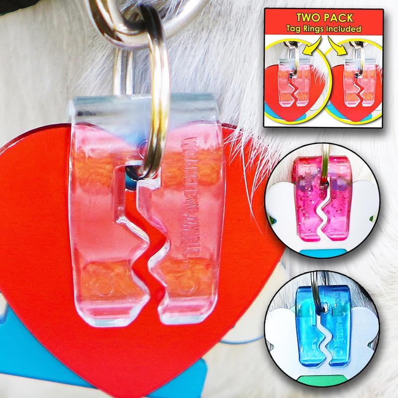 Pet Tag Silencer Clip It On, Jingle’s Gone! -Clear Clear