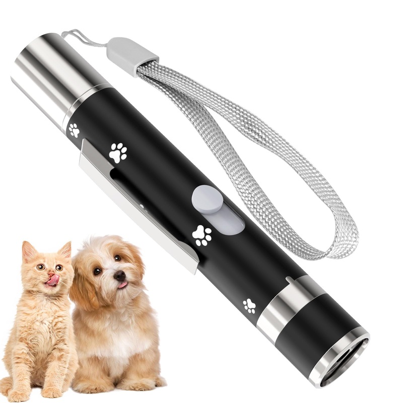 Cat Toy, Cat Toys for Indoor Cats, Long Range 7 Adjustable Patterns for Cats and Dogs, Interactive Red Cat Chase Light for Fun, Exercise and Training – USB Rechargeable 1 pcs
