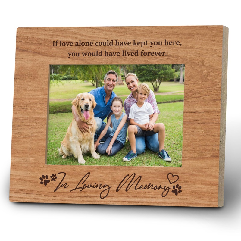 Dog Cat Pet Memorial Remembrance Picture Frame,Pet Frames in Loving Memory Wooden Picture Frame for Dogs That Passed,Pet Loss Sympathy Gift Photo Frame 4×6,Dog Pet Frames for Pictures Memorial color-1