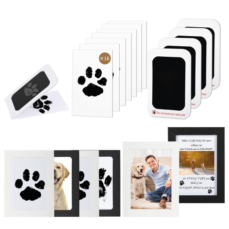 Dog Paw Print Kit, Pet Paw Print Kit for Dogs, Pet Paw Print Impression Kit, Ink Pad for Dog Paw Prints, Paw Print Pad for Dog, Memorial Gifts for Cat Dog