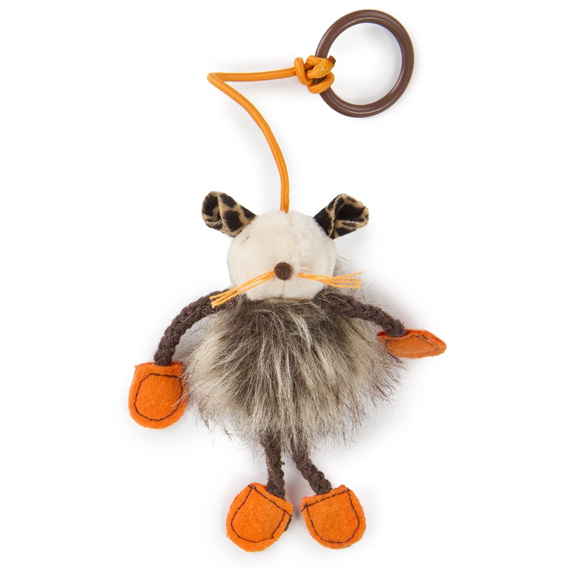 SmartyKat Bouncy Mouse Bungee Dangler Plush Cat Toy – Randomly Selected Color, One Size