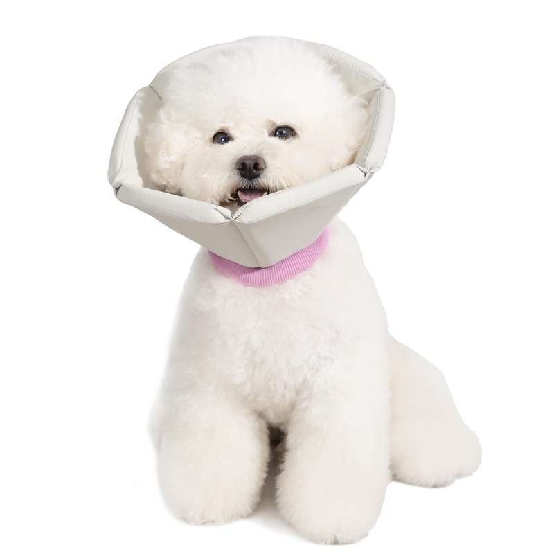 Cat Cones to Stop Licking, Lightweight Adjustable Dog Cone Alternative After Surgery, Soft Cone for Cats Small Medium Dogs Puppy Rabbits Elizabethan Collar, Gray, M M(Neck: 3.9″-9.8″)
