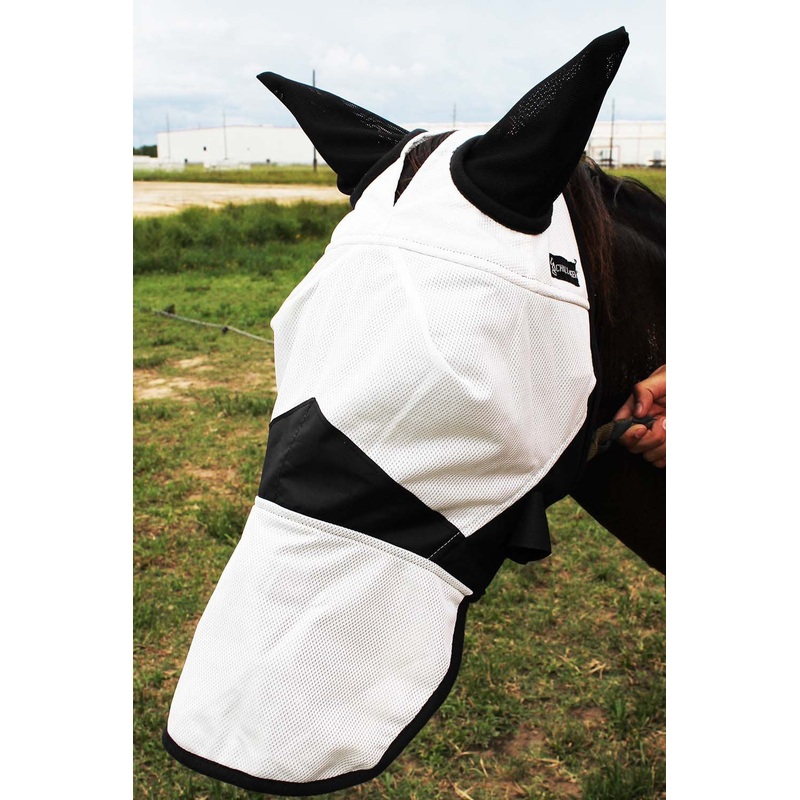 CHALLENGER Equine Horse Light Weight Fly Mask Summer Spring Airflow Mesh 73201N