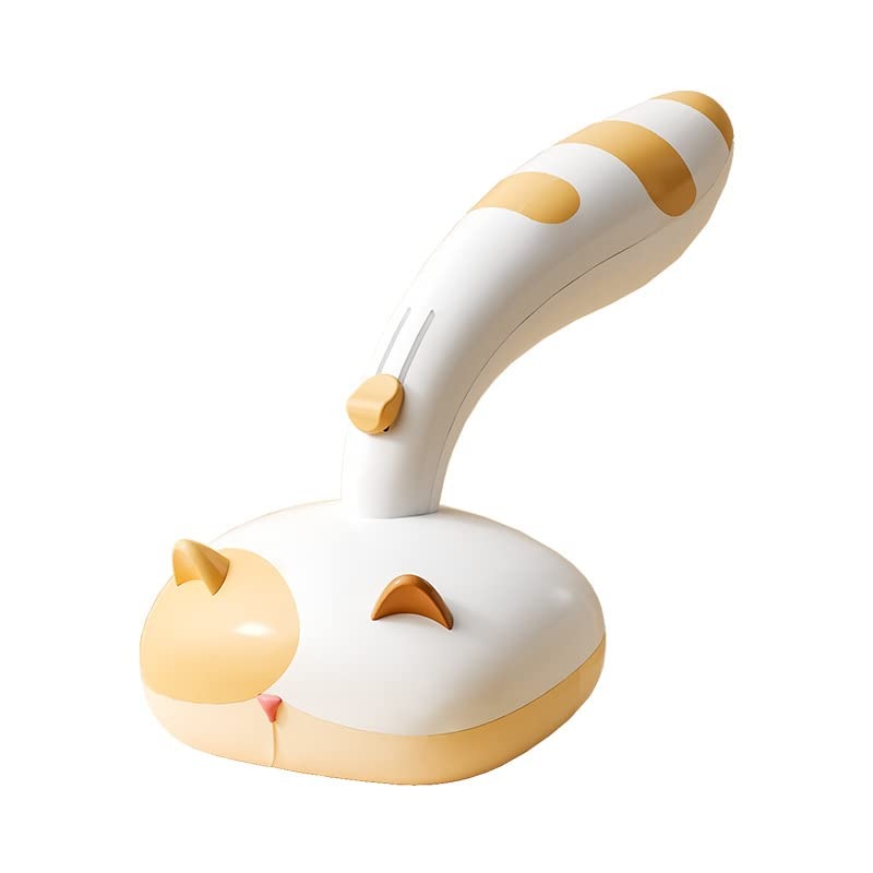 Pet brush comb.Pet button hair removal comb.Wool comber.Cat and Dog Brush for Shedding.Self-cleaning cat and dog hair brush.Cat and Dog hair brushes with release buttons. (Yellow and White) Yellow and White