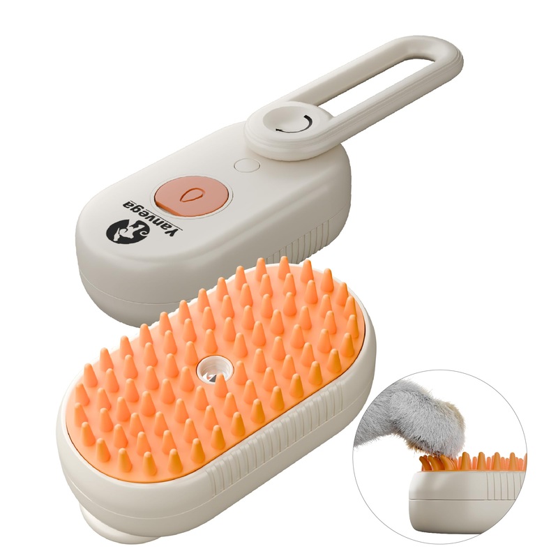 Cat Brush Water Spray Brush Cat Grooming Supplies, Dog Hair Brush Massage Combing, With Rotatable Handle Pet Hair Cleaning Removing Loose Hair