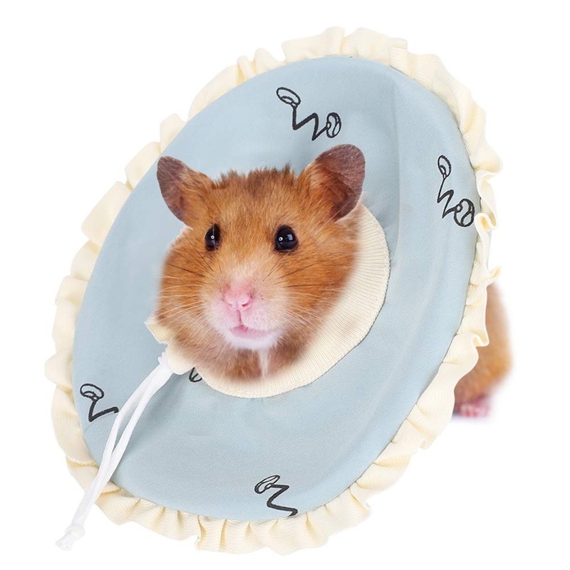 Hamster Cone Collar,Guinea Pig Protective Ring Soft Cat Recovery Collar for Cat Kitten Prevent from Licking
