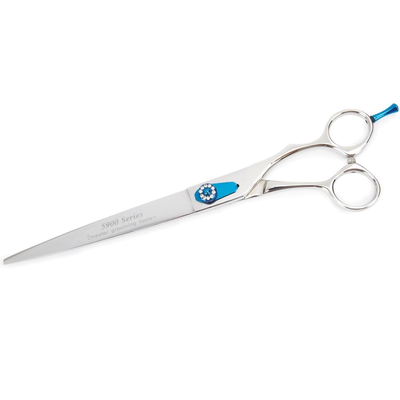 Master Grooming Tools 5900 Diamond Series Shears  High-Performance Shears for Grooming Dogs – Straight, 7″ 7.5-Inch Straight