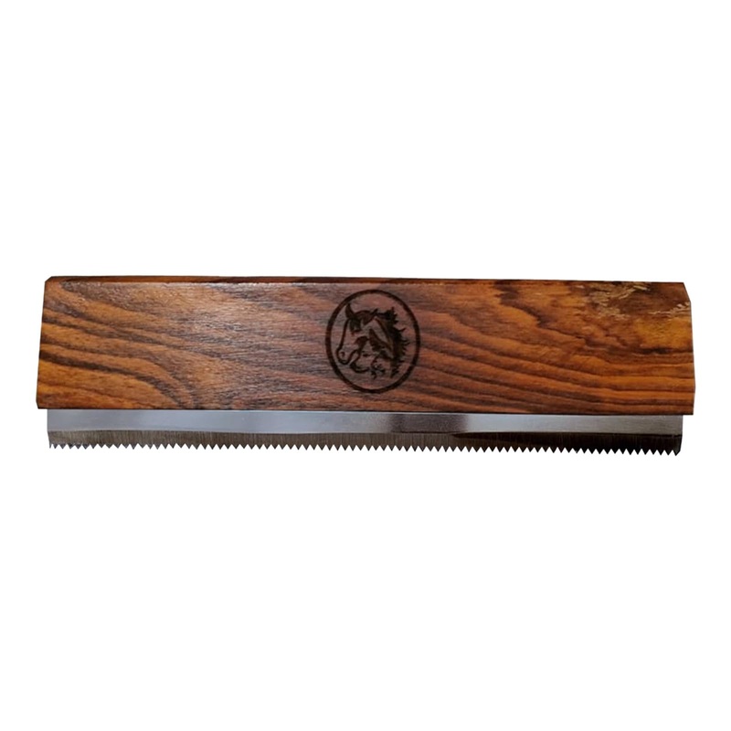 Original Deshedding Grooming Tools for Horse, Cats & Dogs Easy Ergonomic Wooden Handle Professional Brush Grooming Tool, Remove painlessly 95 Percent of Lose Hair Fur & Dirt (8 inch) 8 Inch