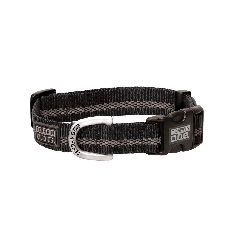 Terrain D.O.G. Reflective Snap-n-Go Collar Medium, 13 – 19 inches, 3/4-inch width Black