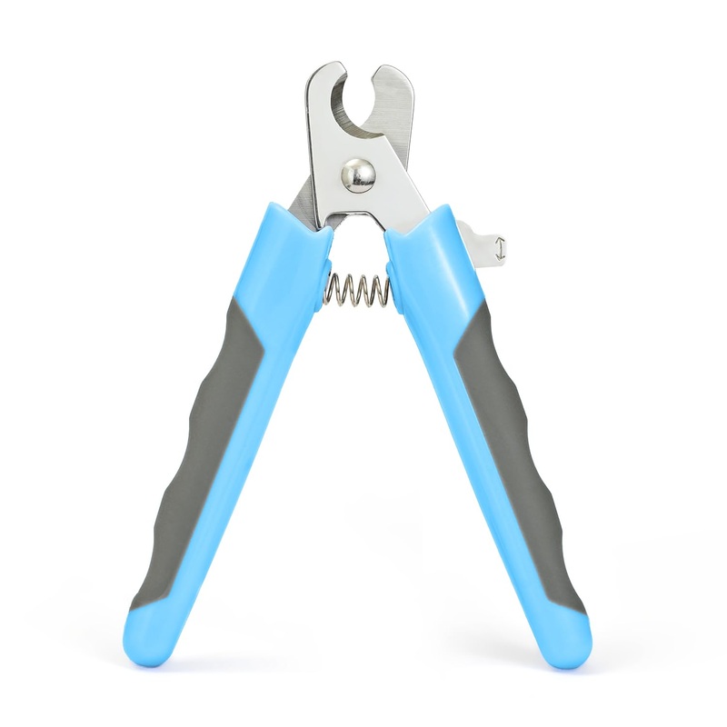 WePet Pet Nail Clippers U07.3, Professional Claw Trimmer, Scissor for Cats, Dogs, Puppies, Kittens, Hamsters, Rabbits and Small Animals, Sharp, Safe, M, Grey/Blue #03 Grey/Blue