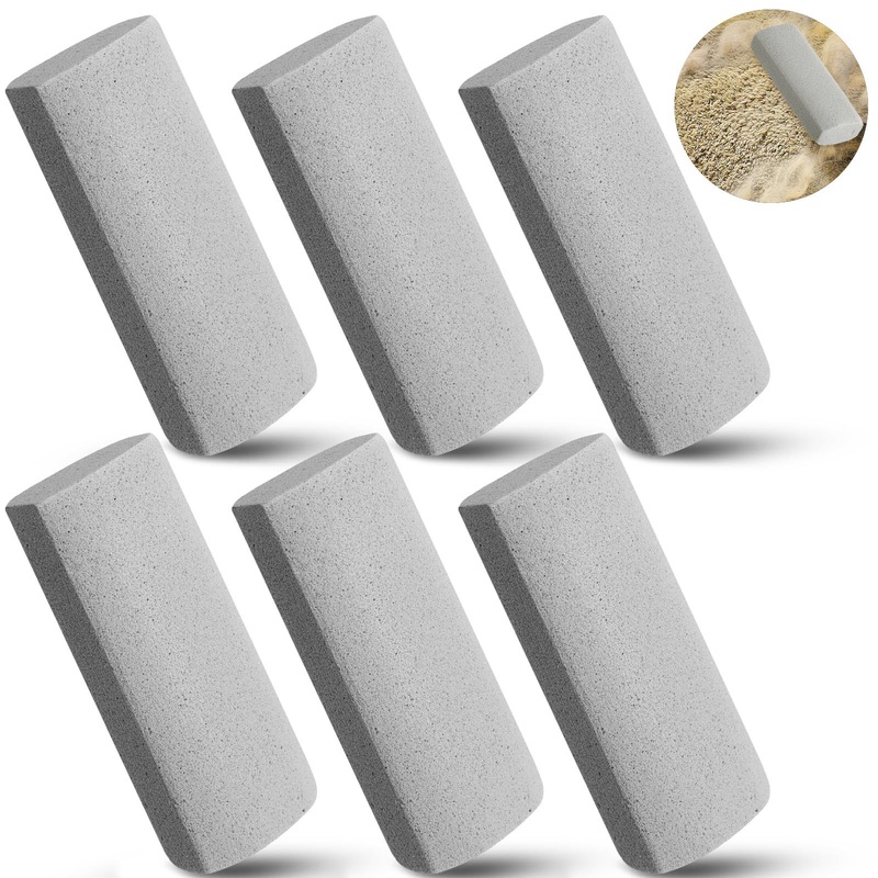 Abbylike 6 Pcs Pet Hair Remover Gray Pumice Stone Car Pet Hair Removal Tool for Bedding Carpet Couch Furniture Cleaning(5.3 x 2 x 1.4 Inch) 5.3 x 2 x 1.4