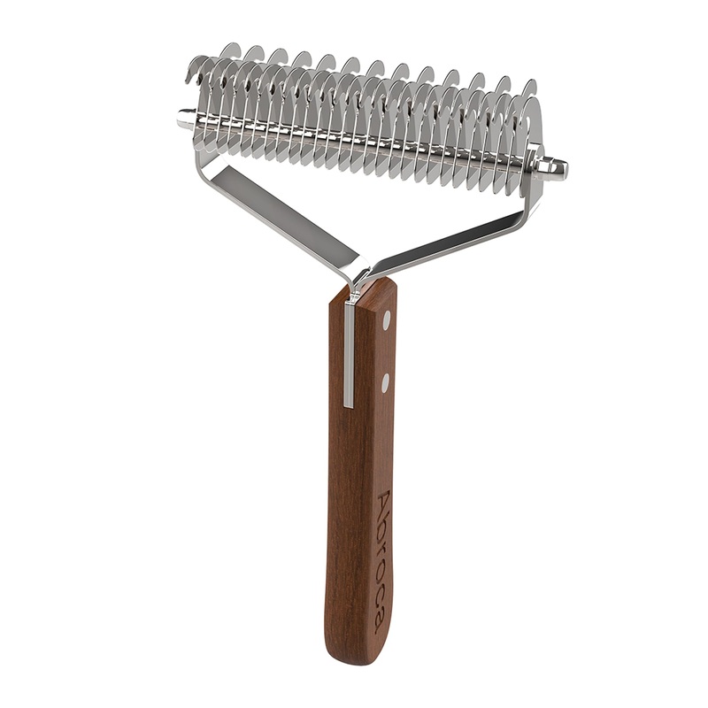 Dog Brush for Shedding, Pet Grooming Brush, Double Side Shedding and Dematting Undercoat Rake Comb Deshedder Brush for Long Haired Dogs and Cats, Cat Dog Hair Shedding Brush, Dog Grooming Brushes