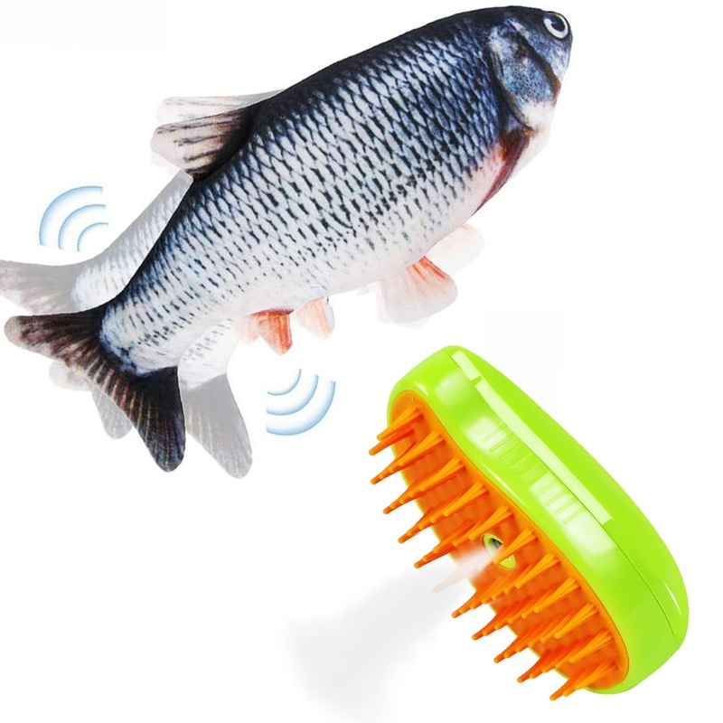 Moving Cat Toy & Cat Steam Brush