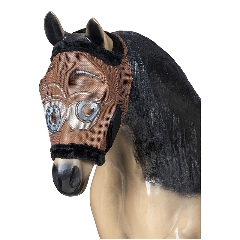 Tough 1 Novelty Mini Fly Mask Medium Goofy Eyes