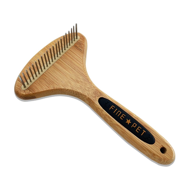 Der Meister Grooming Rake with Teeth, Pets Shedding, Dematting and Grooming tool for Dogs and Cats with All Hair Types, Remove Loose Hair, Fur, Undercoat, Mats, Tangled Hair, Knots