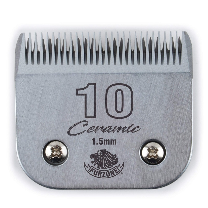 Detachable Ceramic Blade – Size 10 Blade 1/16″, Made of High-Tech Ceramic Materials, Compatible with Most Andis, Oster, Wahl A5 Clippers