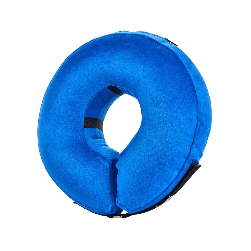 Dog Cone Collar for After Surgery – Soft Dog Cones for Medium Dog and Cats- Inflatable Elizabethan Dog Cone Collar Alternative – Adjustable Recovery Collar for Pets – Blue – Medium(Neck 9″-12″) M(Neck:9″-12″)