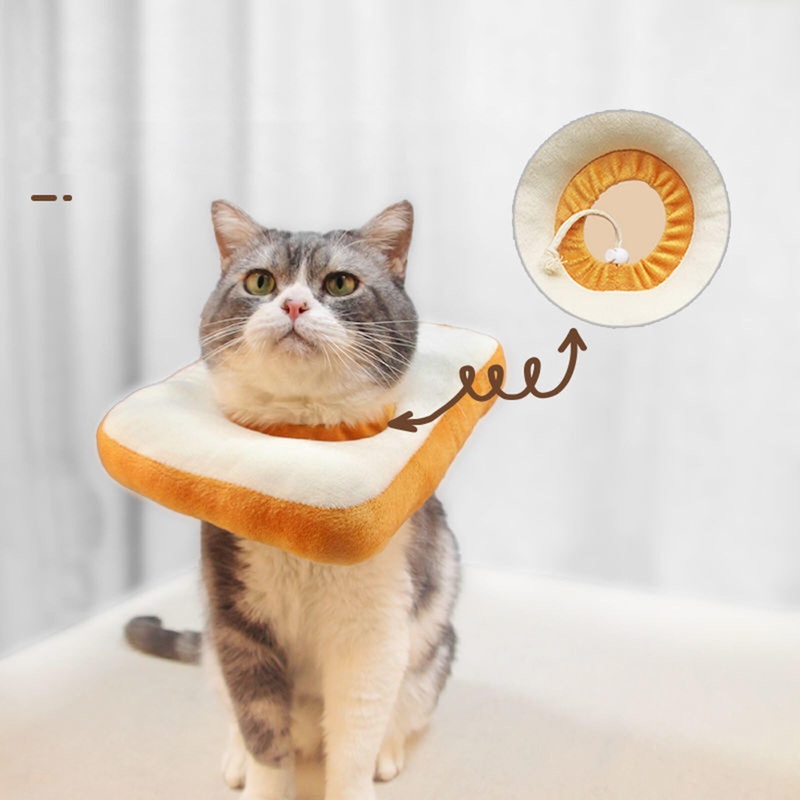Rehomy Adjustable Cat Cone Collar Soft, Cat Recovery Collar, Cone for Cat After Surgery, Cat Neck Cone, Elizabethan Collar for Cat and Kitten White+Brown M58