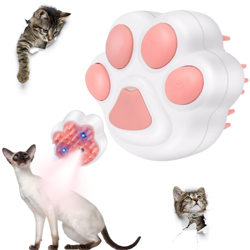 Steam Cat Brush, 4 in 1 Cordless Cat Steam Brush Built-in Lithium Battery, Silicone Massaging Grooming Brush, Remove Static Flying HairPet Hair Cleaning Brush Comb for Cats Dogs(White) White