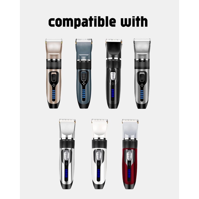 uijino Dog Clipper Blades Compatible with Gooad Dog Clipper Replacement Blades Gooad Dog Clippers Blades Gooad Blades, 2 Pack Dog Clipper Replacement Blades, 2 Cleaning Brush