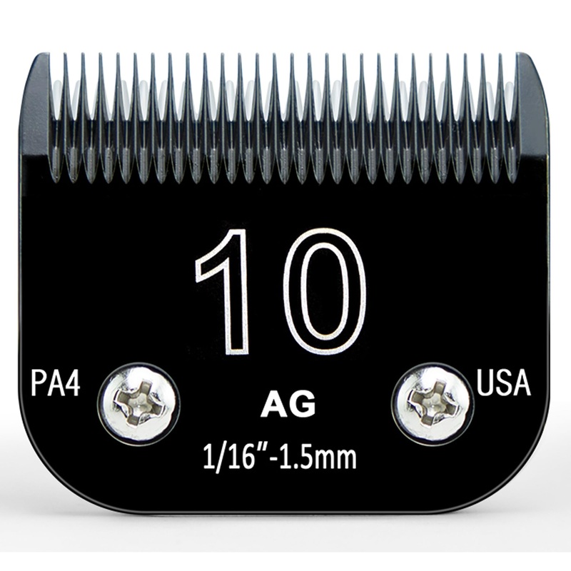 10 Blades Pet Grooming Blades Compatible with Andis/wahl/Oster Dog Clippers, Detachable Clipper Replacement Blade,Black,Size 10 Blade 1/16″, Made of Ceramic and Stainless Steel Blade