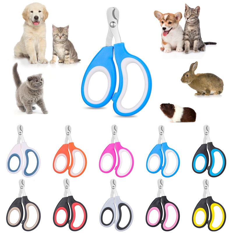 20 Pcs Cat Nail Clipper Bulk Kitten Claw Trimmer Pet Nail Cutter Claw Care for Cats, Kittens, Bunny, Puppy, Rabbit, Gatos, and More
