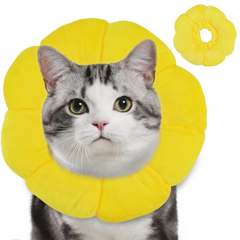 Adjustable Protective Collar for Cat and PuppySoft Pet Recovery Collar Does Not Block Vision E CollarSurgery Recovery Elizabethan Collars