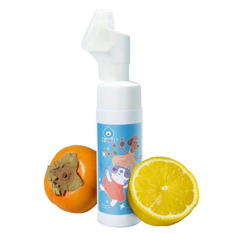 Dog Paw Cleaner No-Rinse Foaming Cleanser with Scrubber Brush, Pet Paw Wash Waterless Foot Foam for Dogs Puppy and Cats, Fragrance Free Safe for All Pets, 5fl.oz (150ml)