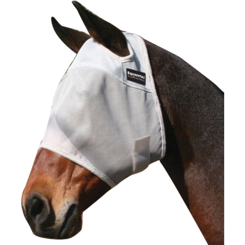 Equisential by Professionals Choice Equine Fly Mask (Small/Cob Gray)