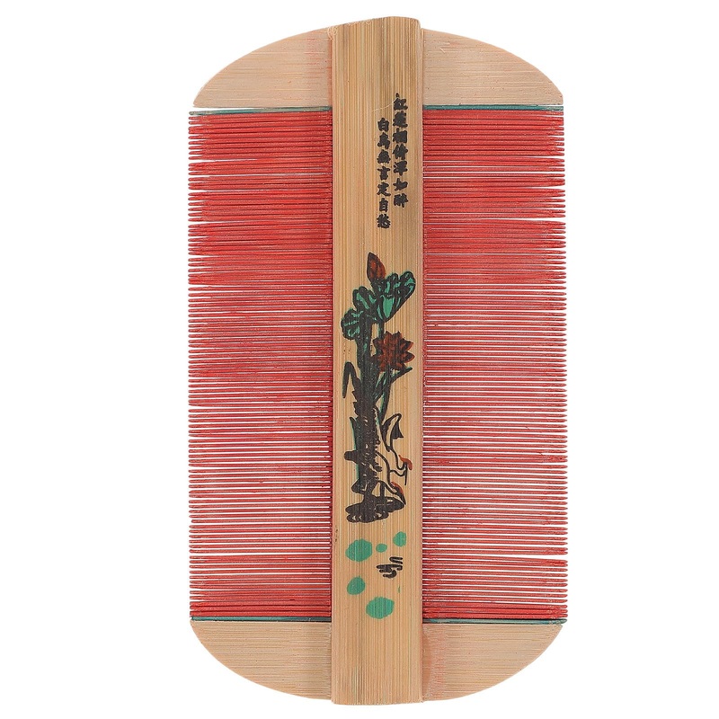 Hair Comb Comb Double Sided Bamboo Removal Dandruff Comb Cat Dog Pet Grooming Fine Tooth Comb