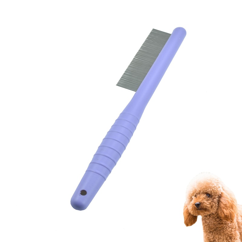 Small Dog Grooming Brush – Perfect for Shih Tzus, Yorkies, and Maltipoos – Ideal Puppy Hair Brushes for Maltese and Small Breeds (Purple) Purple