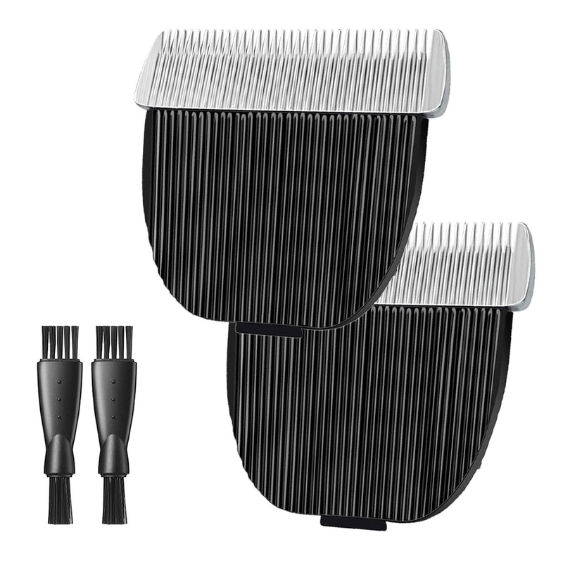 uijino Dog Clipper Blades Compatible with Highdas Clipper Blades for Highdas Dog Trimmer for Grooming, 2 Pack Dog Clipper Replacement Blades, 2 Cleaning Brush