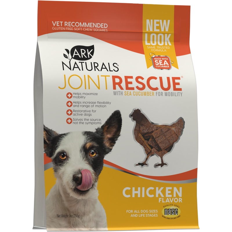 Ark Naturals Joint Rescue Dog Chew, Chicken Flavor, Joint Supplement with Glucosamine & Chondroitin, 1 Pack 9 Ounce (Pack of 1)