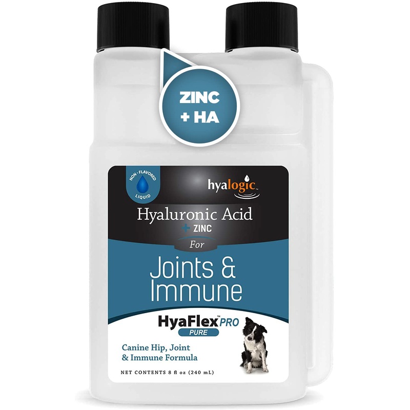 Canine Hyaluronic Acid + Zinc by Hyalogic – Joint & Immune Support, HyaFlex Pro Pure 8oz – Liquid Oral HA Dog & Pet Supplement