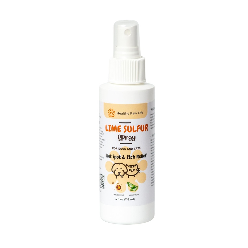 Classic’s Lime Sulfur Spray – Pet Care for Dry and Itchy Skin – Spotcare and Safe Solution for Dog, Cat, Puppy, Kitten, Horse (4 oz)