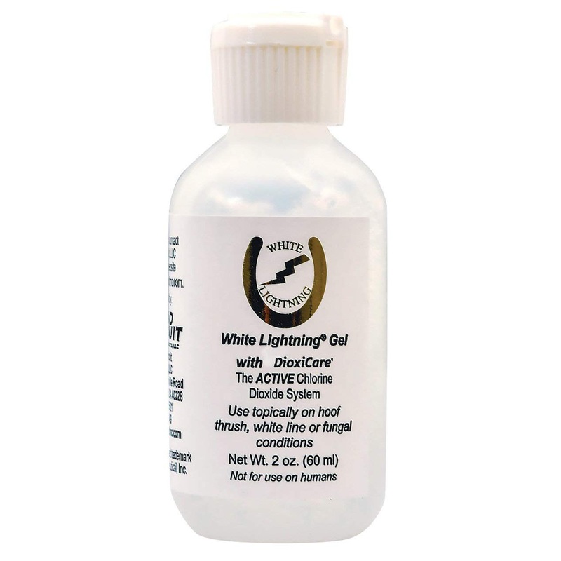 Grand Circuit 2 Oz White Lightning Gel Dioxicare Hoof Thrush White Line Fungal Conditions Horses Pigs Cattle